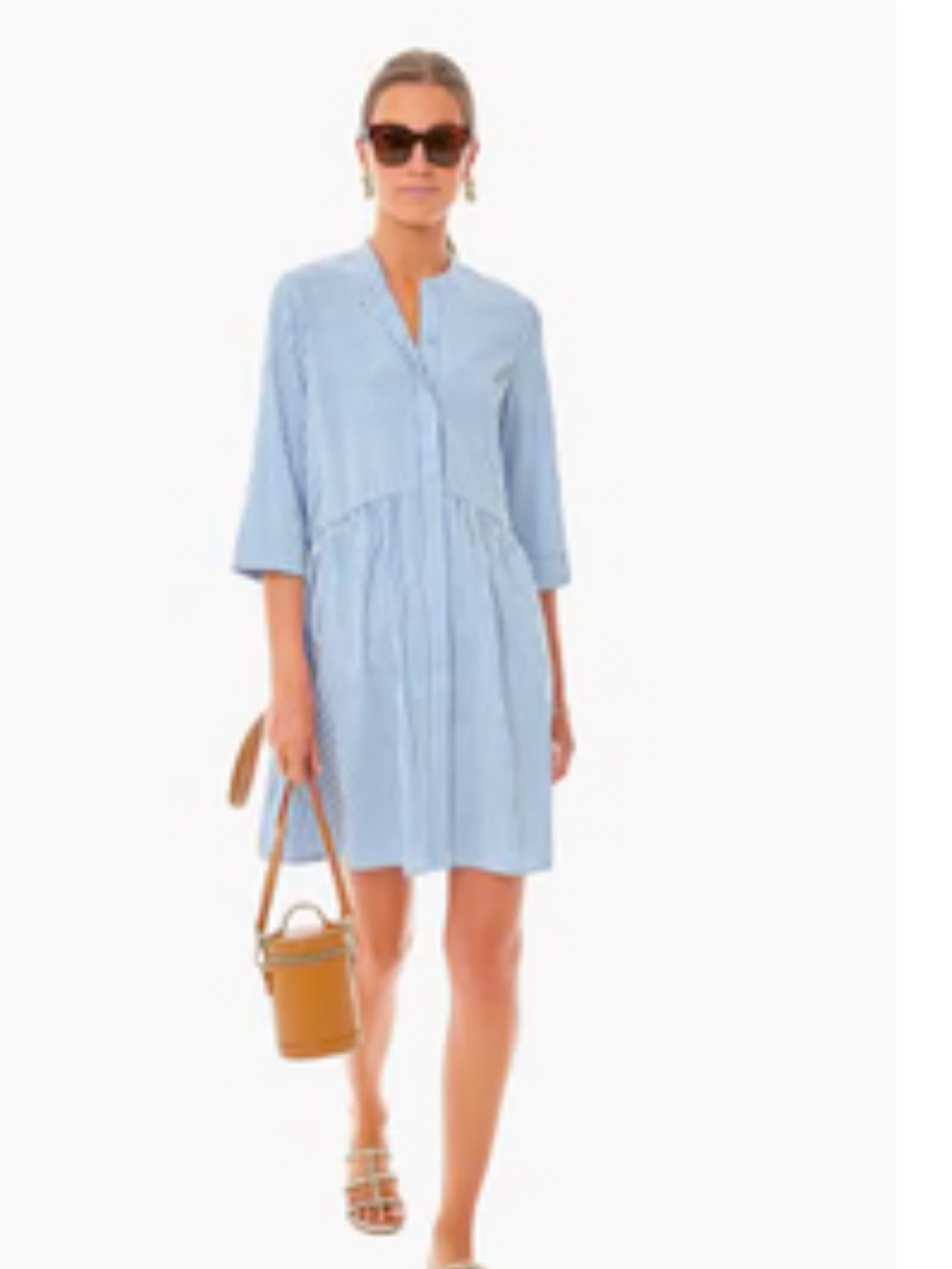 Tuckernuck XL Royal Shirt Dress Blue Stripe